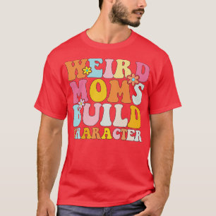 retro groovy rare moeders bouwen karakter 2023 mot t-shirt