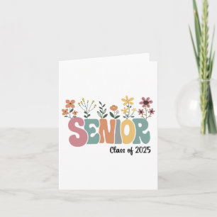 Retro Groovy Senior 25 cl van 2025 Afstuderen Flow Kaart