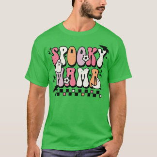 Retro Groovy Spooky Mama Herfst Halloween Thanksgi T-shirt