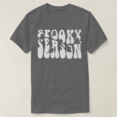 Retro Groovy Spooky Season Funny Halloween T-shirt (Design voorkant)