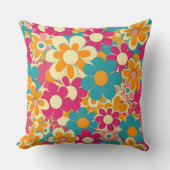 Retro-Groovy-Spring-Pattern, Ideaal voor home deco Kussen (Voorkant)