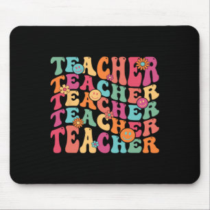 Retro Groovy Teacher Inspirerend Happy CK naar SCH Muismat
