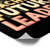 Retro Groovy Teaching Future Leaders Tees Flower P Poster (Hoek)