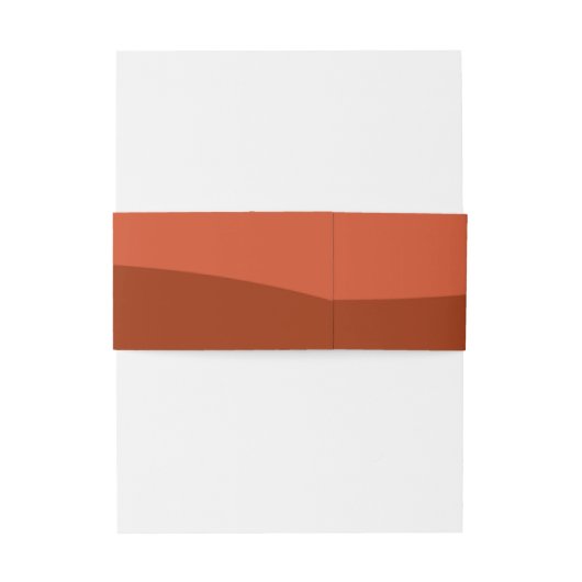 Retro Groovy Terracotta en Oranje Boho Wedding Uitnodigingen Wikkel (Achterkant Voorbeeld)