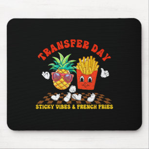 Retro Groovy Transfer Day Sticky Vibes IVF-paar Muismat