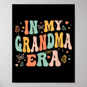 Retro Groovy Uit Mijn Oma Tijdperk Moederdag Vrouw Poster
