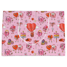 Retro Groovy Valentijn Cartoons