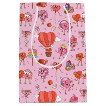 Retro Groovy Valentijn Cartoons