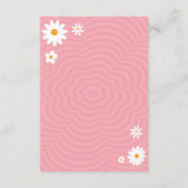 Retro Groovy Vrijgezellenfeest, jaren 70 Hippie Vi Informatiekaartje (Achterkant)