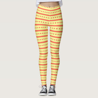  RETRO GROOVY YELLOW LEGGINGS