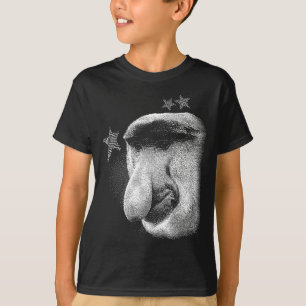 Retro Grote Neus Aap Meme Ster Proboscis Liefhebbe T-shirt