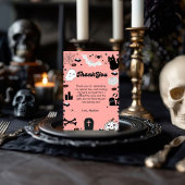 Retro grovvy Halloween verjaardag dank u kaart