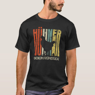 Retro Grunge Boeren Kippen Inpakken Ontbijt Kip T-shirt