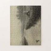 Retro Grunge Fly Fishing Legpuzzel (Verticaal)