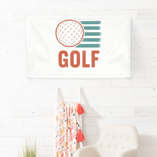 Retro Grunge Golf Spandoek (Insitu)