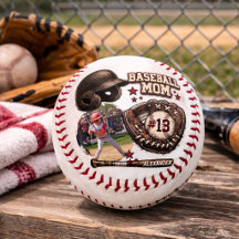Retro Grunge Honkbal Moeder Foto Cadeau