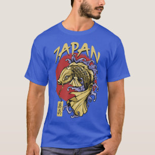 Retro Grunge Japan Kanji Fish Koi Carp T-S T-shirt