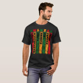 Retro Grunge Kwanzaa Principes T-shirt (Voorkant volledig)
