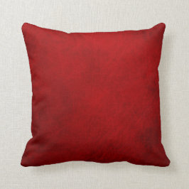 Retro Grunge Red Leather Custom Kussen