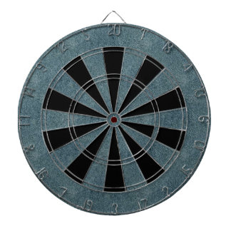 Retro Grunge Suede Custom Blue Textuur Dartbord
