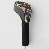 Retro Grunge Sunshine Bliss Golfheadcover (Schuin)