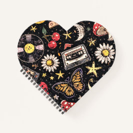 Retro Grunge Sunshine Bliss Notitieboek