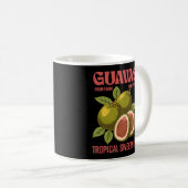 Retro Guavas Fruit Commerciële grafische kunst sti Koffiemok (Voorkant rechts)