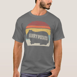 Retro Guinee Varkensgier Aardappelgrog Dier T-shirt