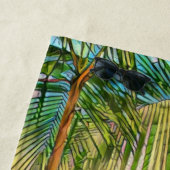 retro guitar lover gift strandlaken (In situ)