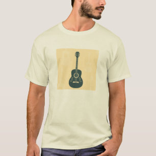 Retro guitar-muziek t-shirt