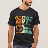 Retro Guitar Papaw Music Design T-shirt (Voorkant)