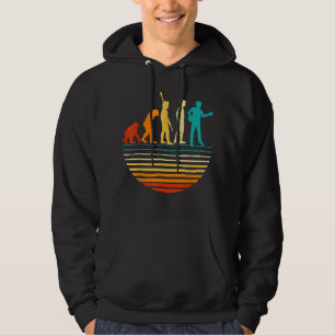 Retro Guitar Player Design Guitarist I Evo Hoodie
