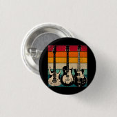 Retro Guitar Ronde Button 3,2 Cm (Voorkant /achterkant)