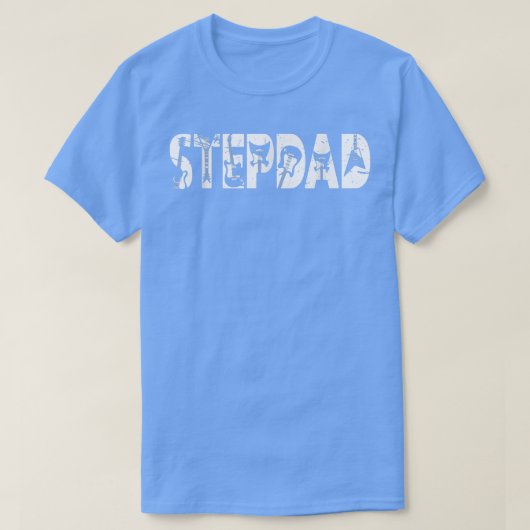 Retro Guitarist Father Stepdad Guitar Fathers Day T-shirt (Design voorkant)