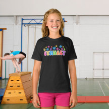 Retro Gymnast T-shirt | Turnen thema T-shirt