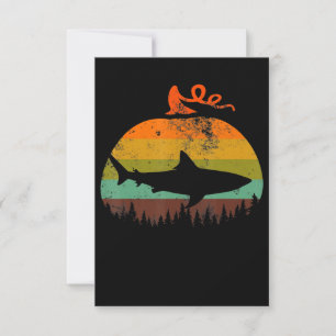 Retro haai pompoen Halloween geschenken RSVP Kaartje