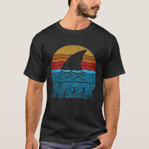 Retro Haaienvin Week 2025 Haaienliefhebber Oceaan  T-shirt