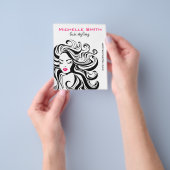 Retro Hairstyling marketing Flyer (Hand)