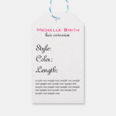 Retro Hairstyling Product opknoping labels Cadeaulabel (Achterkant)