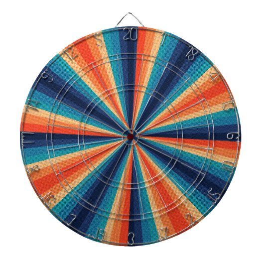Retro Halftone Design Dartbord (Voorkant)
