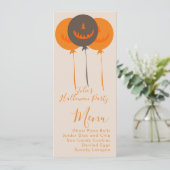 Retro Halloween Balloons Anniversaire Menu (Debout devant)
