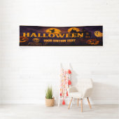 Retro Halloween Banner - Skulls & Ghosts spookacht (Insitu)