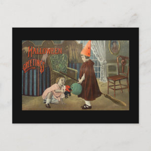 RETRO HALLOWEEN Briefkaart "HALLOWEEN GREETINGS"