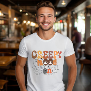 Retro Halloween Creepy Mood On T-shirt
