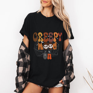 Retro Halloween Creepy Mood On T-shirt