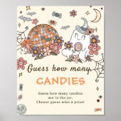 Retro Halloween Devinez Combien de bonbons Poster  (Devant)