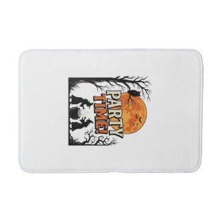 Retro Halloween Feest Tijd Heks Ketel T-shirt_ Badmat