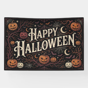 Retro Halloween-feestbanner Halloween decoratie Spandoek