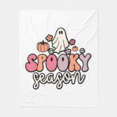 Retro Halloween Fleece Deken (Voorkant)