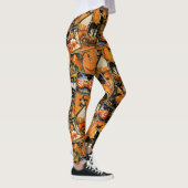 Retro Halloween Fun Collage Leggings (Rechts)